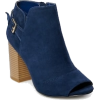 Navy Blue Ankle Boot - Botas - 