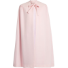Neck-tie silk-blend crepe cape - Overall - 