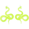 Neon Snake Earrings - Aretes - 