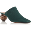 Neous Calanthe Round Heel Suede Mules - Klasični čevlji - 