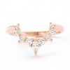 Nesting Diamond Ring, Crown Diamond Wedd - Ringe - 