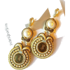 New Earrings from authentic buttons wedd - Kolczyki - 