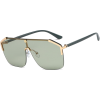 New Fashion One-piece Sunglasses Explosion Style Fashion Large Frame Sunglasses - Sunglasses - 
