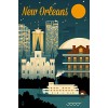 New Orleans, Louisiana poster - Ilustrationen - 