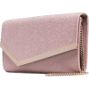 New Season  JIMMY CHOO pink Emmie glitte - Bolsas com uma fivela - 