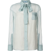 New Season  PRADA shirt with bow tie 790 - Long sleeves shirts - 