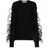 New Season  VALENTINO black wool cashmer - Pullover - 