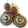 New Soutache Earrings from button Medusa - Brincos - 