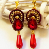 New Soutache earrings. Long chandelier e - Earrings - 