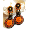 New earrings made of authentic buttons. - Earrings - 