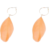 Newlook Coral Feather Hoop Earrings - Aretes - £1.00  ~ 1.13€