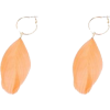 Newlook Coral Feather Hoop Earrings - Uhani - £1.00  ~ 1.13€