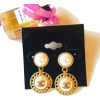 New studs made of buttons. Statement ear - Brincos - 