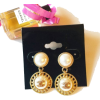 New studs made of buttons. Statement ear - Серьги - 