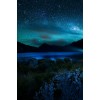 Night sky, lakes and mountains - 自然 - 