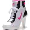 Nike Dunk SB Mid Heels White/P - Klasyczne buty - 