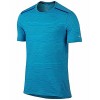 Nike Mens Dri-Fit Cool Tailwind Stripe Running Shirt-Blue-Large - T-shirts - $49.84  ~ £37.88