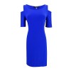 Nine West Women's Cold-Shoulder Dress (2, Royal Blue) - sukienki - $39.98  ~ 34.34€