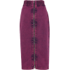 No. 21 Denim Zipper Pencil Skirt - Skirts - 
