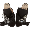 No. 21 Jeweled Satin Mule Sandal - Sandals - 