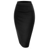 Noble U NBU Women Elastic Waist Band Stretchy Fabric Pencil Skirt - Faldas - $7.50  ~ 6.44€