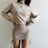 Nude color hanging neck strapless loose - Dresses - $32.99 