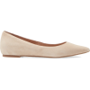 Nude pointed toe flats - 動物 - 