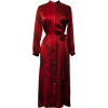 Nuit Rouge Silk Dress by Carmen Molina - Obleke - 