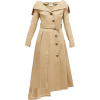 OFF-SHOULDER camel neutral trench coat - Giacce e capotti - 