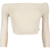 OFF THE SHOULDER SWEATER - Swetry - 