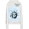 OFF-WHITE Liberty cotton hoodie - Puloverji - 