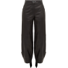 OFF-WHITE Tie-cuff leather trousers - Capri hlače - £1.15  ~ 9,61kn