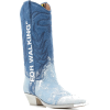 OFF WHITE blue denim cowboy boot - Boots - 