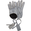 OFF WHITE crystal zip tie gloves - Перчатки - 