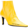 OFF-WHITE pointed toe boots - Сопоги - 