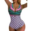 OGNEE Women One Piece Swimsuit Deep V Cross Back Swimwear - Kupaći kostimi - $24.99  ~ 158,75kn