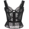 OLIVIER THEYSKENS lace corset top - Roupa íntima - 