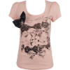 ONLY butterfly ss top - Shirts - kurz - 119,00kn  ~ 16.09€