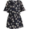 ONLY Floral Black and White Jumpsuit - Vestidos - $40.00  ~ 34.36€