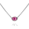 ORIGIN OVAL PINK SAPPHIRE NECKLACE - Necklaces - $1,859.00 