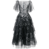 OSCAR DE LA RENTA tiered sequined tulle  - sukienki - 