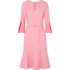 OSCAR DE LA RENTA Belted wool-blend dres - Dresses - 