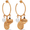 OSCAR DE LA RENTA Gold-tone faux pearl e - Uhani - 