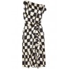 OSCAR DE LA RENTA One-shoulder checked s - 连衣裙 - 