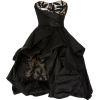 OSCAR DE LA RENTA black silk taffeta - ワンピース・ドレス - 