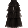 OSCAR DE LA RENTA black tulle skirt - 裙子 - 