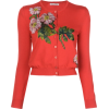 OSCAR DE LA RENTA floral embroidered car - Swetry na guziki - 