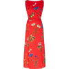 OSCAR DE LA RENTA red floral dress - ワンピース・ドレス - 