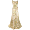 OSCAR DE LA RENTA wrap-around satin gown - sukienki - 