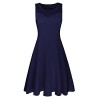 OUGES Women's A-Line Summer Sleeveless Midi Tank Dress - sukienki - $24.99  ~ 21.46€